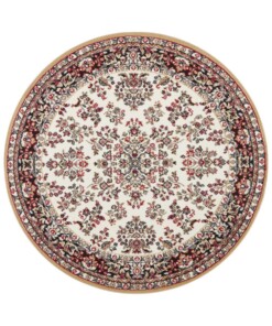 Rond oosters vloerkleed Orientis - mosterd/crème - overzicht boven, thumbnail Rond oosters vloerkleed Orientis - mosterd/crème - overzicht boven, thumbnail