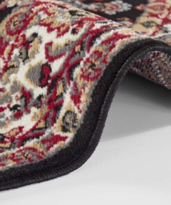 Rond oosters vloerkleed Orientis - zwart - close up, thumbnail Rond oosters vloerkleed Orientis - zwart - close up, thumbnail