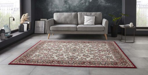 Oosters vloerkleed Orientis - rood/crème - sfeer