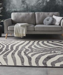 Vloerkleed zebra - zwart/wit - sfeer