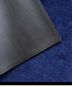 Effen deurmat Plain wasbaar 30°C - marineblauw - close up, thumbnail