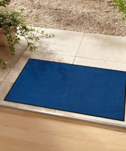 Effen deurmat Plain wasbaar 30°C - marineblauw - sfeer, thumbnail
