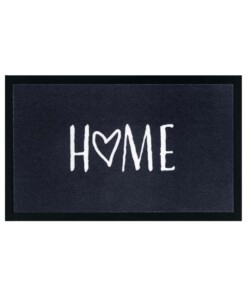 Design deurmat Love Home wasbaar 30°C - antraciet - overzicht boven