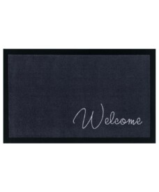 Design deurmat Welcome wasbaar 30°C - antraciet - overzicht boven, thumbnail Design deurmat Welcome wasbaar 30°C - antraciet - overzicht boven, thumbnail