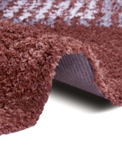 Hoogpolig vloerkleed Cassia - roestbruin - close up, thumbnail Hoogpolig vloerkleed Cassia - roestbruin - close up, thumbnail