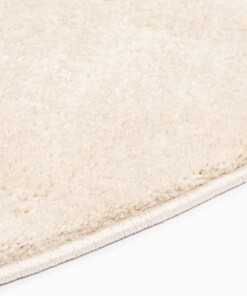 Rond vloerkleed effen velours Gala - ivoorwit - close up zijkant, thumbnail Rond vloerkleed effen velours Gala - ivoorwit - close up zijkant, thumbnail