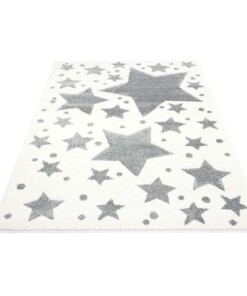 Vierkant kinderkleed Sterren 3D - crème/grijs - overzicht schuin, thumbnail Vierkant kinderkleed Sterren 3D - crème/grijs - overzicht schuin, thumbnail