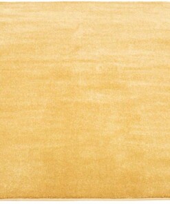 Vierkant vloerkleed velours Gala - geel - overzicht boven, thumbnail