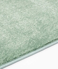 Effen vloerkleed velours Gala - mintgroen - close up zijkant, thumbnail