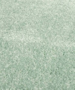 Effen vloerkleed velours Gala - mintgroen - close up materiaal, thumbnail