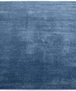 Vierkant vloerkleed velours Gala - donkerblauw - overzicht schuin, thumbnail