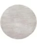 Rond vloerkleed effen velours Gala - grijs - overzicht boven, thumbnail