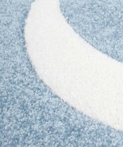 Vloerkleed kinderkamer Anker 3D - blauw - close up materiaal, thumbnail Vloerkleed kinderkamer Anker 3D - blauw - close up materiaal, thumbnail