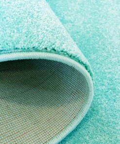 Vloerkleed kinderkamer effen Softpile - mintblauw - close up vouw, thumbnail Vloerkleed kinderkamer effen Softpile - mintblauw - close up vouw, thumbnail