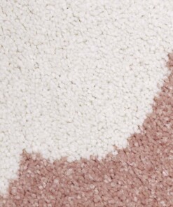 Vloerkleed kinderkamer Happy Cat - roze/wit - close up materiaal, thumbnail Vloerkleed kinderkamer Happy Cat - roze/wit - close up materiaal, thumbnail