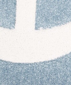 Vloerkleed kinderkamer Anker 3D - blauw - close up materiaal, thumbnail Vloerkleed kinderkamer Anker 3D - blauw - close up materiaal, thumbnail