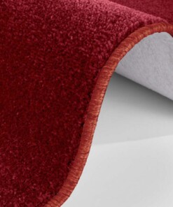 Modern effen vloerkleed Nasty - rood - close up, thumbnail