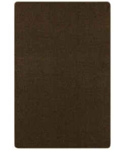 Modern effen vloerkleed Nasty - bruin - overzicht boven, thumbnail