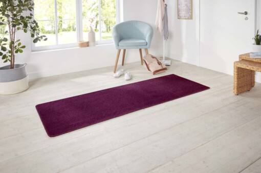 Moderne effen loper Nasty - paars - sfeer