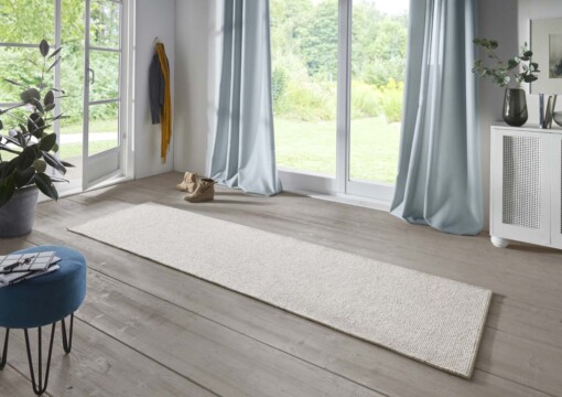 Effen loper Fineloop Comfort - crème - sfeer