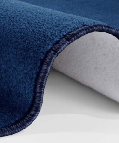 Rond effen vloerkleed Nasty - donkerblauw - close up, thumbnail Rond effen vloerkleed Nasty - donkerblauw - close up, thumbnail