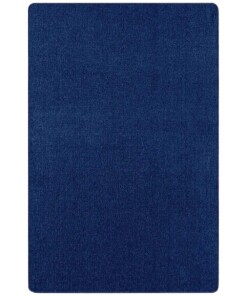 Effen vloerkleed Nasty - donkerblauw - overzicht boven, thumbnail