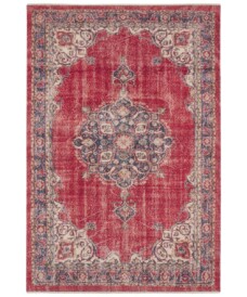 Oosters vloerkleed Sarouk Sangar - rood - overzicht boven, thumbnail Oosters vloerkleed Sarouk Sangar - rood - overzicht boven, thumbnail