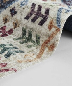 Oosters vloerkleed Kelim Sarobi- crème/multi - close up, thumbnail Oosters vloerkleed Kelim Sarobi- crème/multi - close up, thumbnail