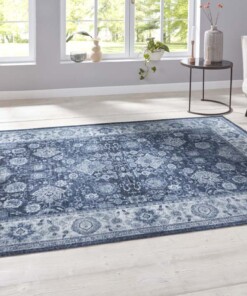 Oosters vloerkleed Maschad Chora- blauw - sfeer, thumbnail