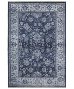 Oosters vloerkleed Maschad Chora- blauw - overzicht boven, thumbnail