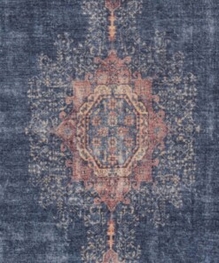 Oosters vloerkleed Hamadan Shavari - blauw - overzicht boven, thumbnail Oosters vloerkleed Hamadan Shavari - blauw - overzicht boven, thumbnail