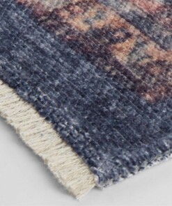 Oosters vloerkleed Hamadan Shavari - blauw - close up materiaal, thumbnail Oosters vloerkleed Hamadan Shavari - blauw - close up materiaal, thumbnail