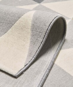 Kinderkamer vloerkleed Playful Prairie - zilver/grijs - close up, thumbnail