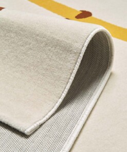 Kinderkamer vloerkleed Monkey Miles - crème - close up, thumbnail Kinderkamer vloerkleed Monkey Miles - crème - close up, thumbnail