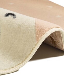 Rond Kinderkamer vloerkleed Dream Team - roze - close up, thumbnail Rond Kinderkamer vloerkleed Dream Team - roze - close up, thumbnail