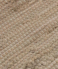 Kelim vloerkleed strepen handweef Bomull - beige/wit - close up materiaal, thumbnail Kelim vloerkleed strepen handweef Bomull - beige/wit - close up materiaal, thumbnail