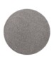 Rond effen vloerkleed Qualis - donkergrijs - overzicht boven, thumbnail