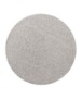 Rond effen vloerkleed Qualis - grijs - overzicht boven, thumbnail