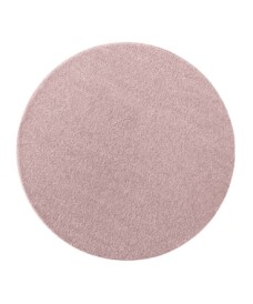 Rond effen vloerkleed Qualis - roze - overzicht boven, thumbnail Rond effen vloerkleed Qualis - roze - overzicht boven, thumbnail