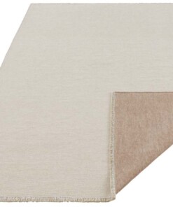 Effen vloerkleed Duo - crème/beige - overzicht schuin, thumbnail Effen vloerkleed Duo - crème/beige - overzicht schuin, thumbnail