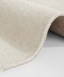 Effen vloerkleed Duo - crème/beige - close up, thumbnail Effen vloerkleed Duo - crème/beige - close up, thumbnail