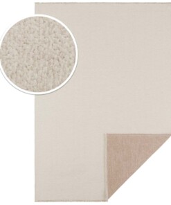 Effen vloerkleed Duo - crème/beige - close up materiaal, thumbnail Effen vloerkleed Duo - crème/beige - close up materiaal, thumbnail