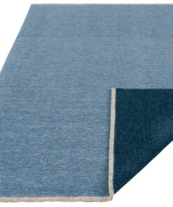 Effen vloerkleed Duo - lichtblauw/donkerblauw - overzicht schuin, thumbnail Effen vloerkleed Duo - lichtblauw/donkerblauw - overzicht schuin, thumbnail