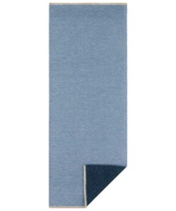 Effen vloerkleed Duo - lichtblauw/donkerblauw - overzicht boven, thumbnail Effen vloerkleed Duo - lichtblauw/donkerblauw - overzicht boven, thumbnail