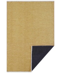 Effen vloerkleed Duo - zwart/goud - overzicht boven, thumbnail Effen vloerkleed Duo - zwart/goud - overzicht boven, thumbnail