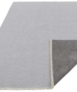 Effen vloerkleed Duo - lichtgrijs/antraciet - overzicht schuin, thumbnail Effen vloerkleed Duo - lichtgrijs/antraciet - overzicht schuin, thumbnail