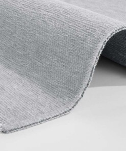 Effen vloerkleed Duo - lichtgrijs/antraciet - close up, thumbnail Effen vloerkleed Duo - lichtgrijs/antraciet - close up, thumbnail