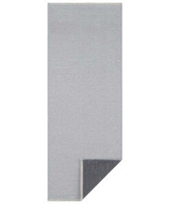 Effen vloerkleed Duo - lichtgrijs/antraciet - overzicht boven, thumbnail Effen vloerkleed Duo - lichtgrijs/antraciet - overzicht boven, thumbnail