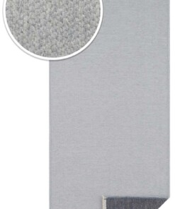 Effen vloerkleed Duo - lichtgrijs/antraciet - close up materiaal, thumbnail Effen vloerkleed Duo - lichtgrijs/antraciet - close up materiaal, thumbnail