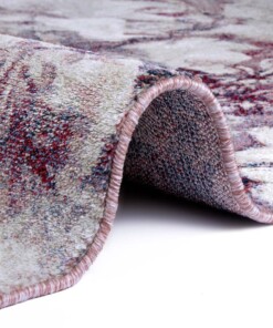 Vloerkleed bloemen Flower Symphony - roze/crème - close up, thumbnail Vloerkleed bloemen Flower Symphony - roze/crème - close up, thumbnail